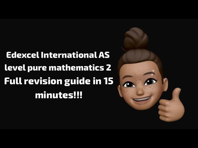15-Minute Revision Guide: Edexcel International A-Level Pure Mathematics 2 (P2)