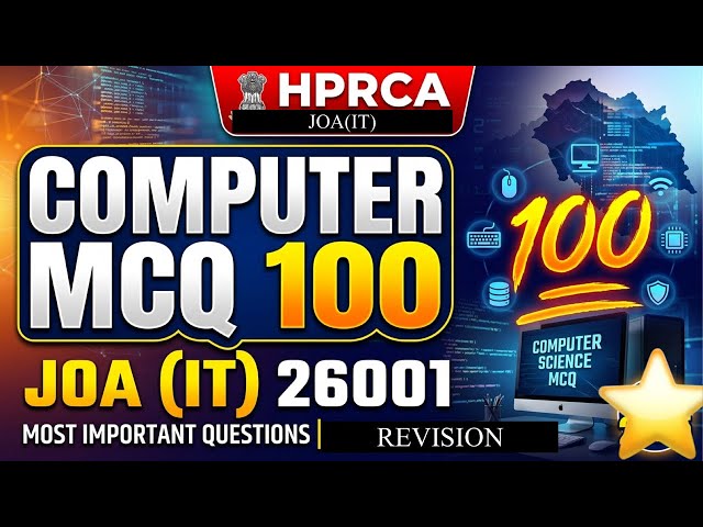COMPUTER MCQ FOR JOA (IT) 26001