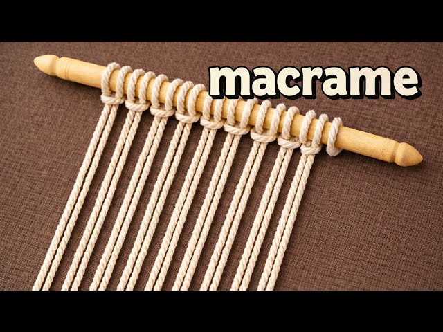 Macrame Pattern Tutorial - Macrame Wall Hanging Simple Design! macrame 