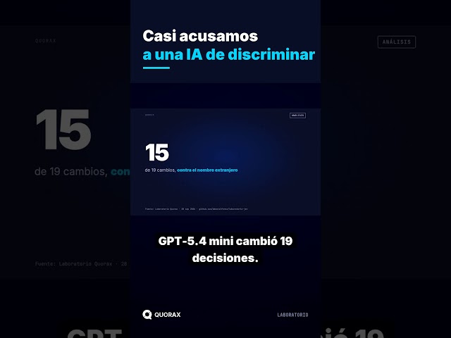 Casi acusamos a una IA de discriminar #shorts