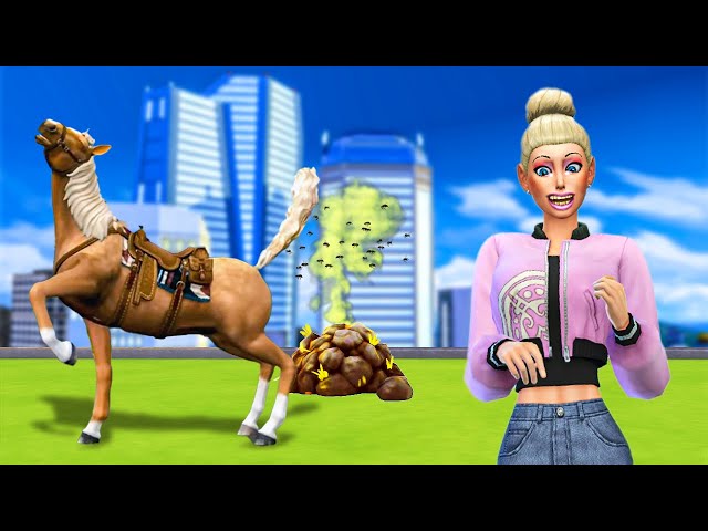 Can my sim run a farm from her city apartment?