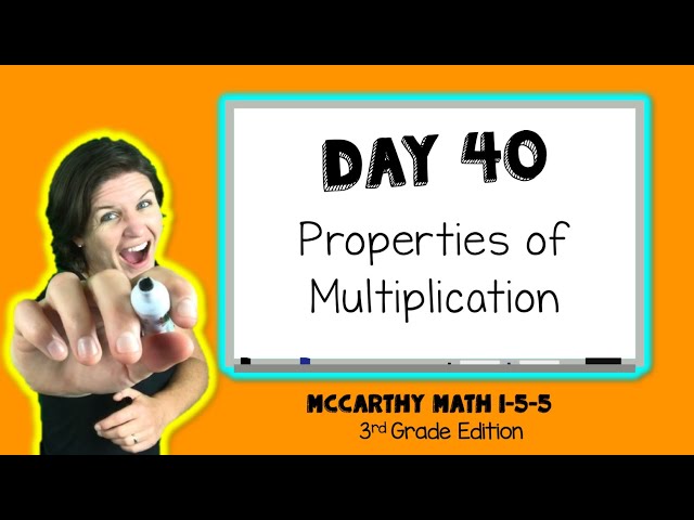 3rd Grade Math | PROPERTIES OF MULTIPLICATION | McCarthy Math 1-5-5 FREEBIE