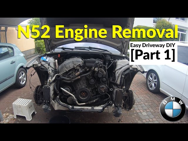 How To Remove / Swap An N52 Engine From A BMW E90 E92 In Your Driveway [Part 1]