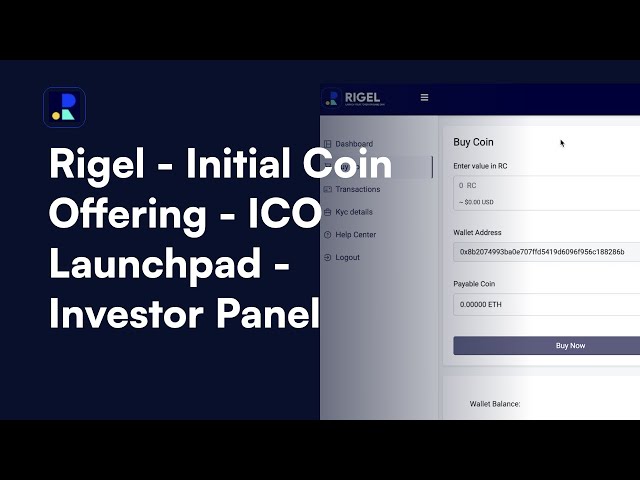 Rigel | ICO Launchpad | Product Walkthrough | Investor Panel | SoluLab