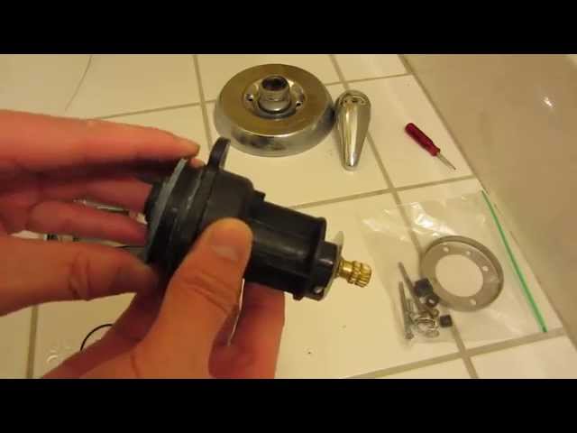 Kohler Shower Repair in HD Part 2 - Close-up of Replacement Parts