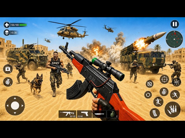 US Army Military Cargo Truck Simulator Driving - Banduk Wala Game _ Android GamePlay