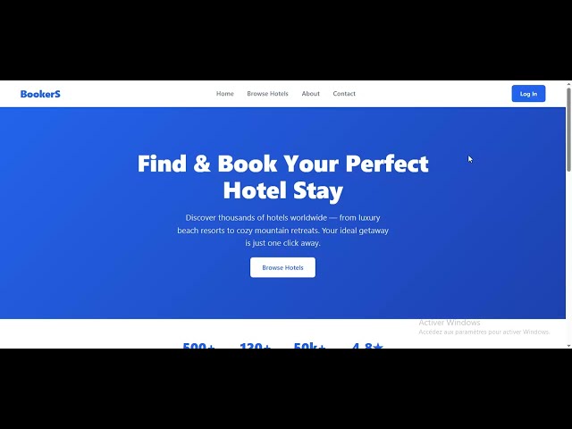 BookingS react and fastapi website