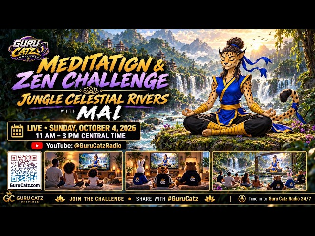 Mai’s Meditation & Zen Challenge 🌿 Jungle Celestial Rivers | 4 Hours of Peaceful Music