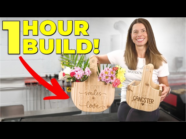 $5 Harvest Basket // 60 Min Garden Basket //Easy Woodworking Project!