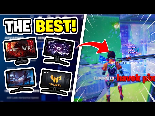 The *BEST* Gaming Monitors For Competitive Fortnite! (2026!)