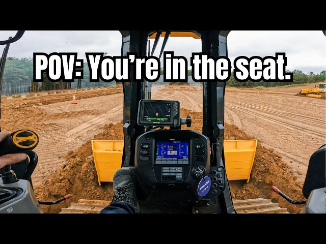 Inside the Seat of a Komatsu D51 - Operator POV