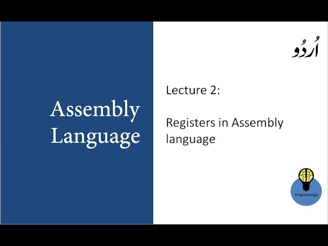Lecture 2: Introduction to Registers in assembly language programming tutorial in Urdu HIndi
