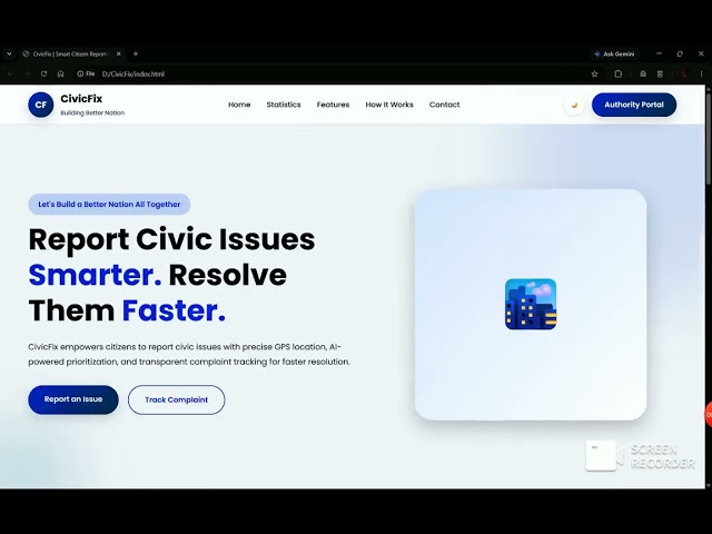 CivicFix - Al-Powered Collaborative Platform for Societal Problem Solving