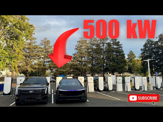 Insane! - World’s First 500kW V4 Tesla Supercharger Tested!