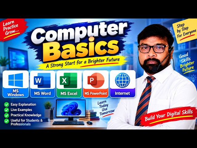 Day-3 | Computer Basics in Telugu | MS Windows OS | File Storage structure | Folders and  Files