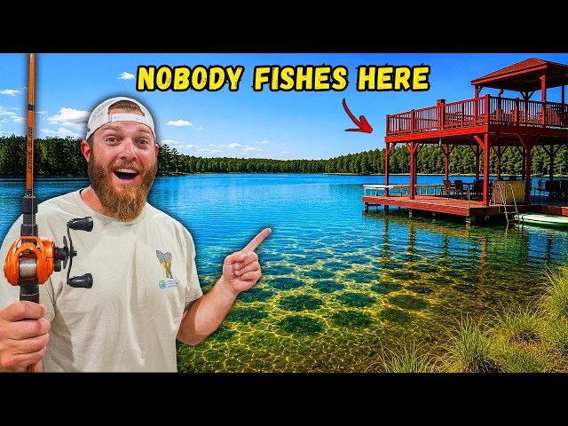 Fishing a PRIVATE Trophy Bass Lake that NOBODY Can Access!
