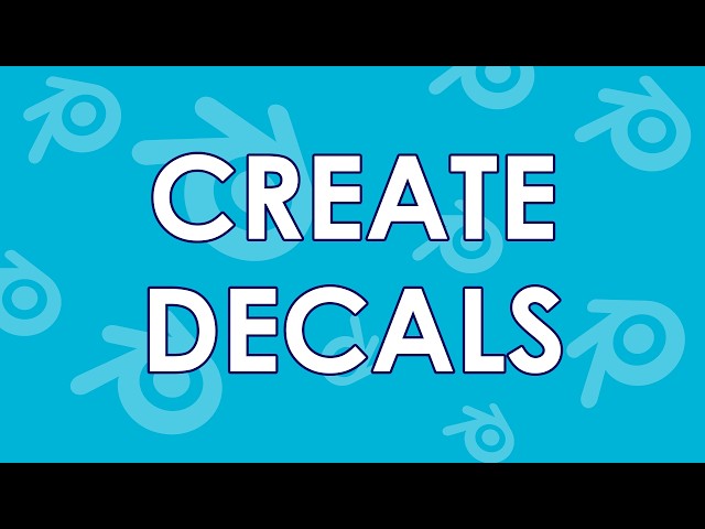 How to make Decals in Blender (Fast & Free!)