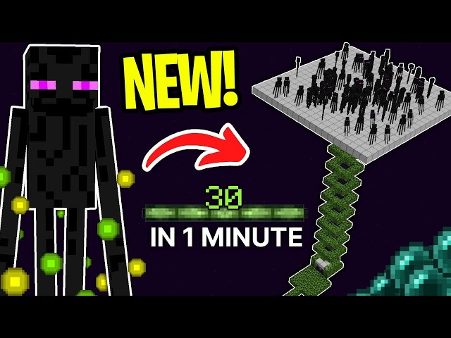 BEST Enderman XP Farm Minecraft 1.21/ 26.1+ [JAVA + BEDROCK]