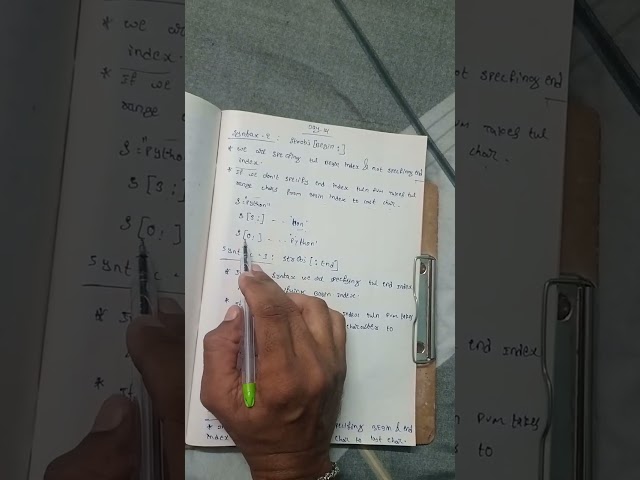 Slicing in python DAY-14