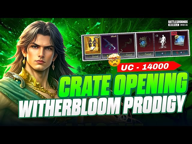 🤑 14000 UC | WITHERBLOOM PRODIGY Set Crate Opening | BGMI