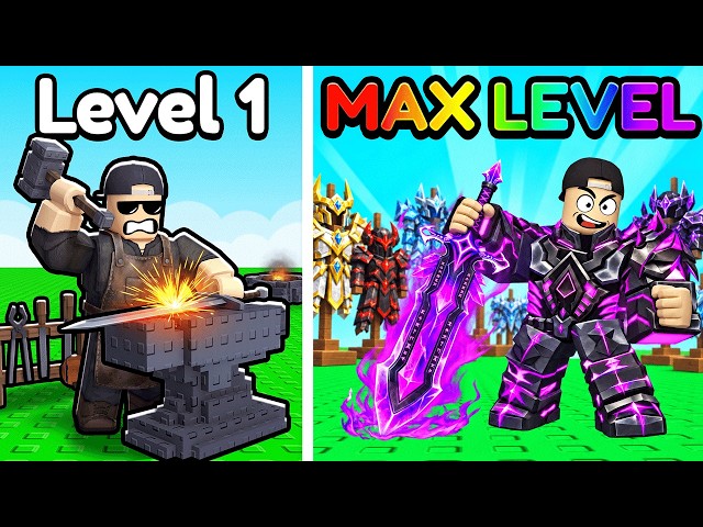 NOOB to OP SWORD in Roblox Loot To Forge