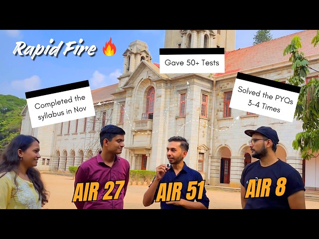GATE Toppers Answering the Most Commonly Asked Questions by Aspirants | Rapid Fire with GATE Toppers
