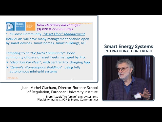 Keynote presentation by J.M. Glachant at the 5th International Conference on Smart Energy Systems