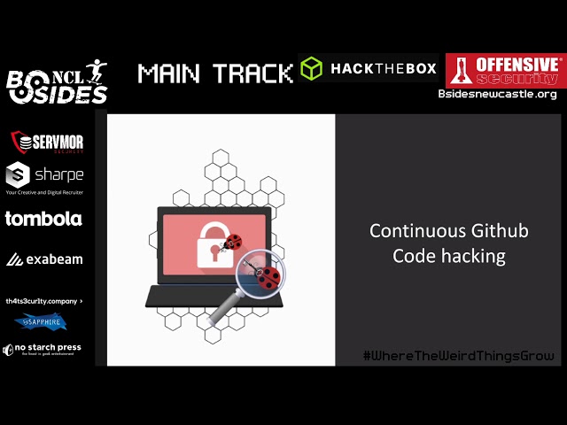 BSidesNCL 2020 - Shift Left with DevSecOps: Scanning every single code change - @logicbomb_1