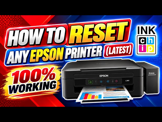 How to Reset Any Epson Printer Using INKCHIP (Latest)