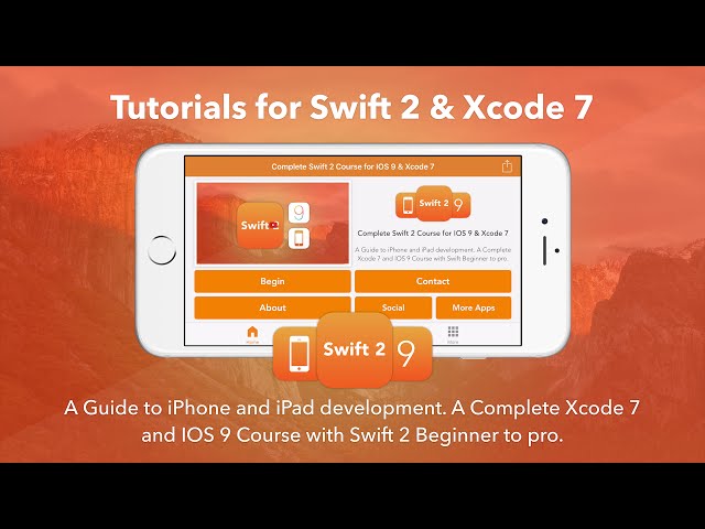 Swift 2 Tutorials For Xcode 7 - iOS App Now Available
