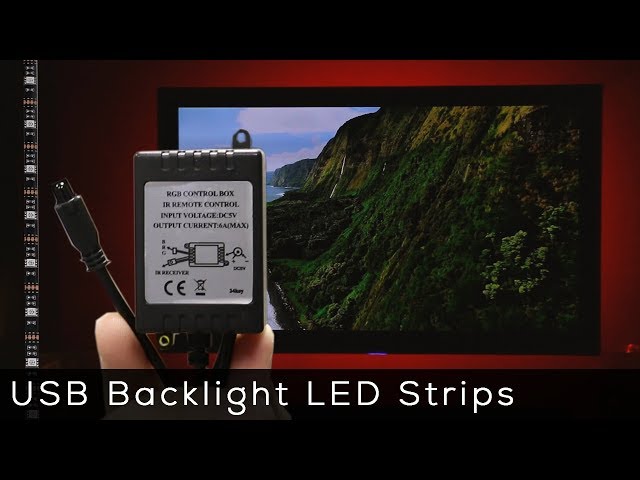 USB Powered LED Strips for back-lighting your TV or Monitor
