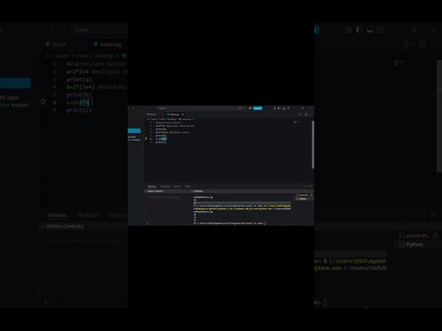 Expressions solve in Python #precedence#expressionpythom#pythonexpressions#precedenceoperators