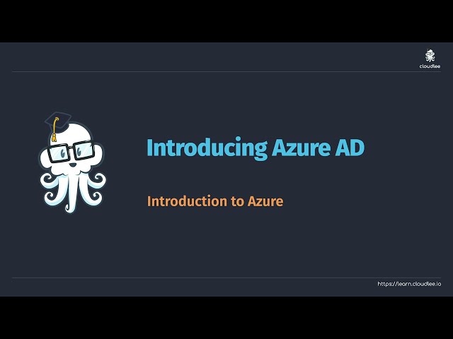 Free Getting Started with Azure Course - Introducing Azure AD