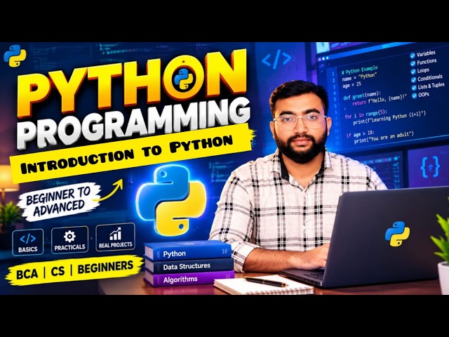 Introduction to Python Programming | History, Evolution & Characteristics & Applications | #python