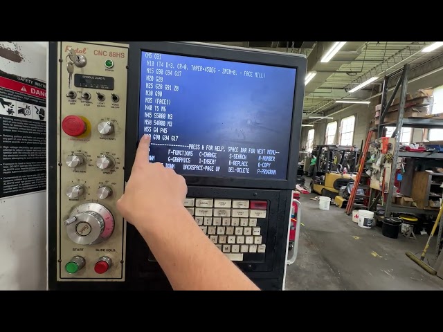 Fadal CNC Program Navigation & Editing On the Machine