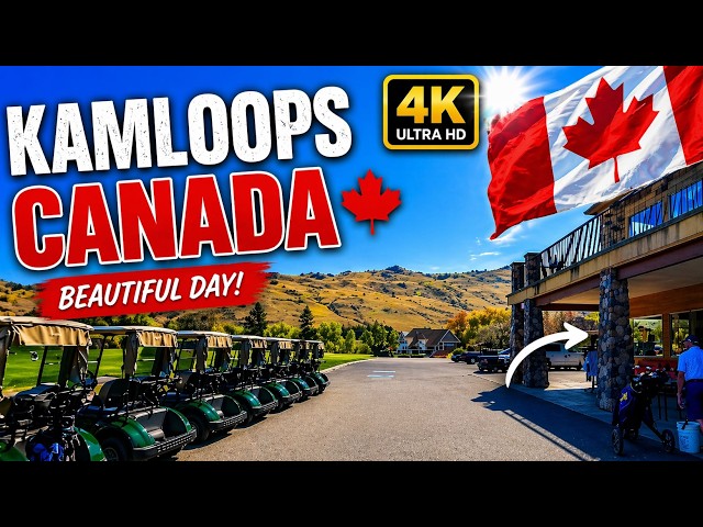 Kamloops Golf Day Westsyde Neighborhood in Kamloops 🇨🇦 | Beautiful Canada in 4K