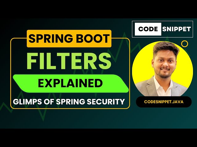 Filters in Spring Boot | Understanding Filters & Filter Chain