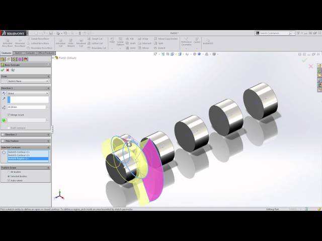 Multibody Part Design in SOLIDWORKS