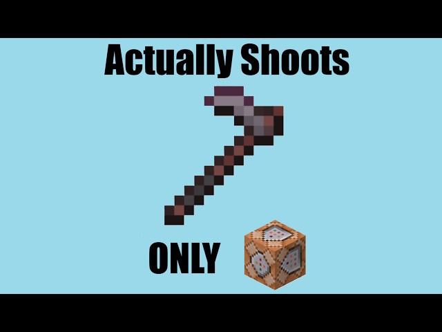 I Made A Working Gun With Just Command Blocks.
