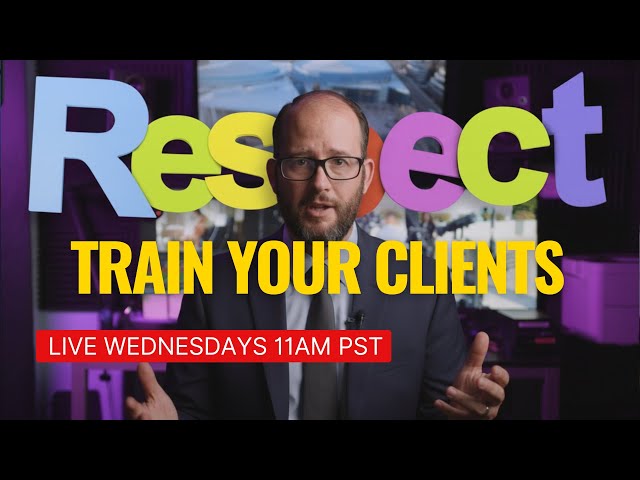 Training Your Video Clients to Respect You