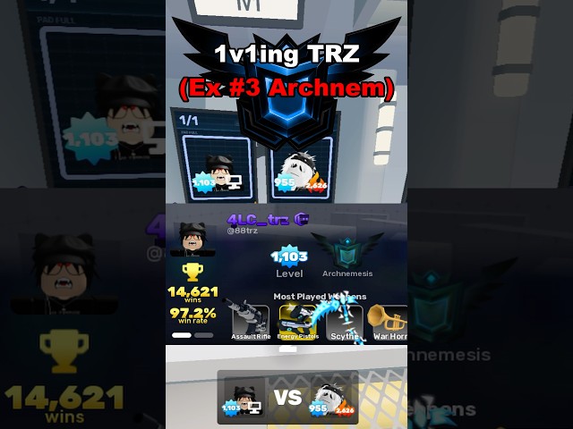 1v1ing TRZ (Ex #3 Archnem) #roblox #robloxpvp #robloxrivals #gaming