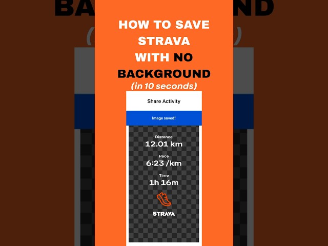 How to Save Transparent Images on Strava in 10 Seconds