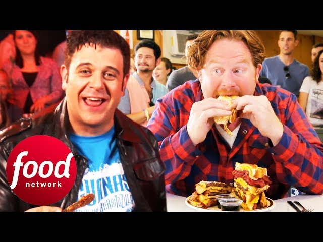 Insane Food Face-Off: Casey Webb vs Adam Richman | Man v Food