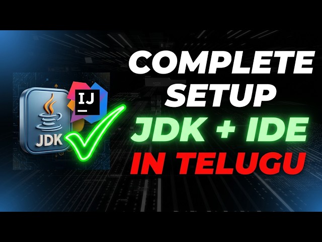 Java & IntelliJ IDEA Installation in Telugu | Windows 11 Java Setup | Beginners Guide