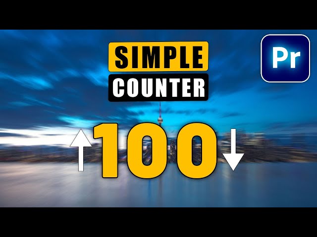 How to Make a COUNTER In Premiere Pro