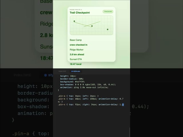 Trail Checkpoint #shorts #coding #css