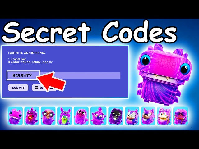 *NEW* BOUNTY HUNTER KLOMBO SPRITE CODE in FORTNITE SEASON 4 SPRITE CODES! (New Secret Codes)