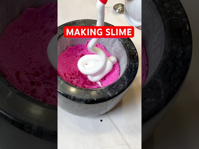 Making slime in a bowl. Kinetic sand, glitter, shaving cream…175