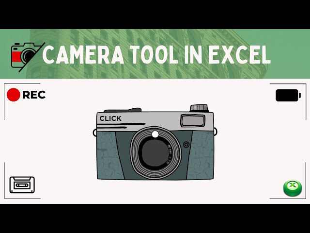 Using the Camera Tool in Excel | Excel Camera Tool