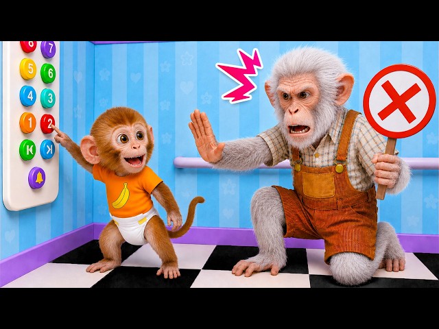 Elevator Safety Song | Safety Song with Baby Monkey | Kids Songs & Nursery Rhymes